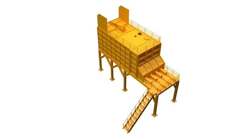 Cuve de stockage cuboïde durable de boue, réservoir de stockage anticorrosion de boue